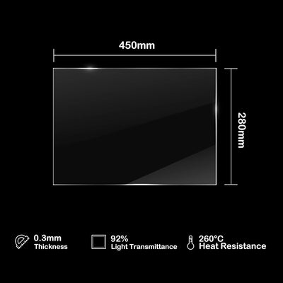 Antinsky ACF Film 280 x 450 mm, 1 Stück PFA Release Film für LCD Resin 3D Drucker Phrozen Sonic Mega