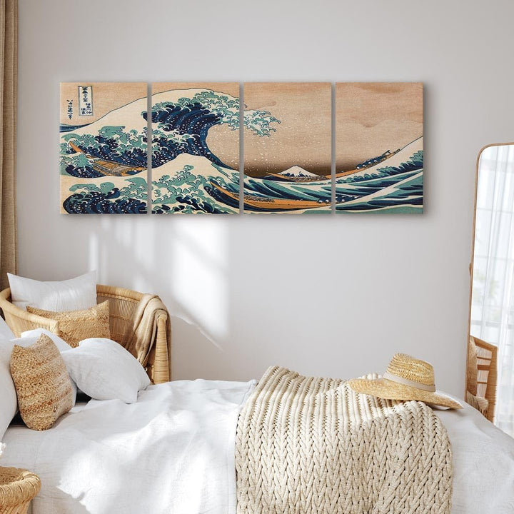 murando - Akustikbild die grosse Welle vor Kanagawa 160x60 cm Bilder Akustikschaum Hochleistungsscha