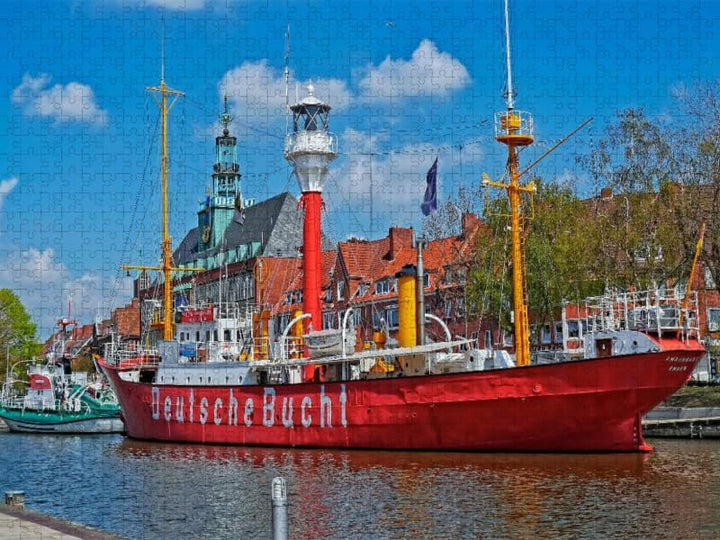 CALVENDO Puzzle Ostfriesland Emden 1000 Teile Lege-Grösse 64 x 48 cm Foto-Puzzle Bild von Peter Rode