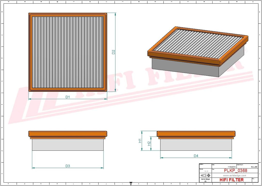 HIFI FILTER Innenraumfilter SC 60042 CA