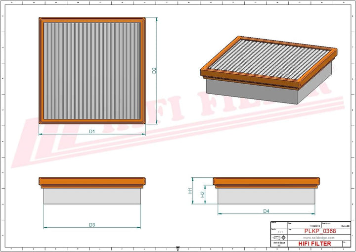 HIFI FILTER Innenraumfilter SC 60042 CA
