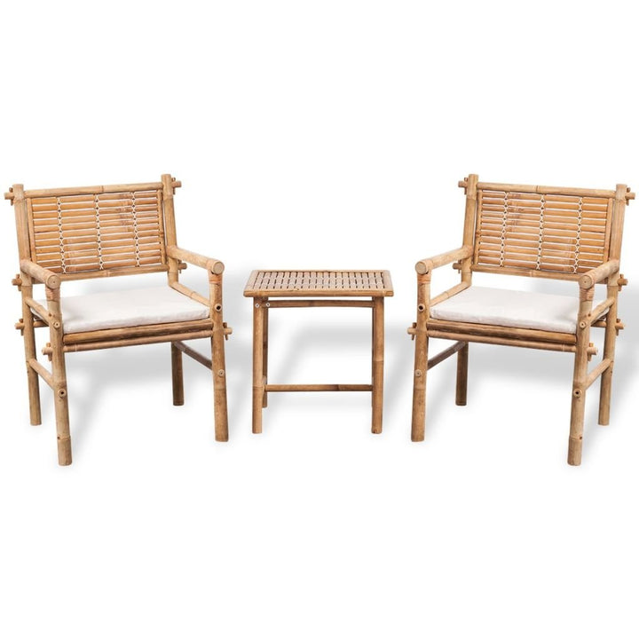 Festnight Bistro-Set mit Beistelltisch und Sitzkissen Gartentisch Set Garten Essgruppe | 1 Tisch+ 2