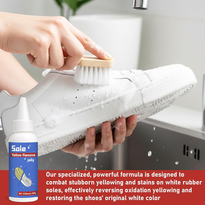 100g Schuhsohle Entgelbungsmittel, Entfernen Sie Oxidiertes Gelb und Wiederherstellen Sie die Ursprü
