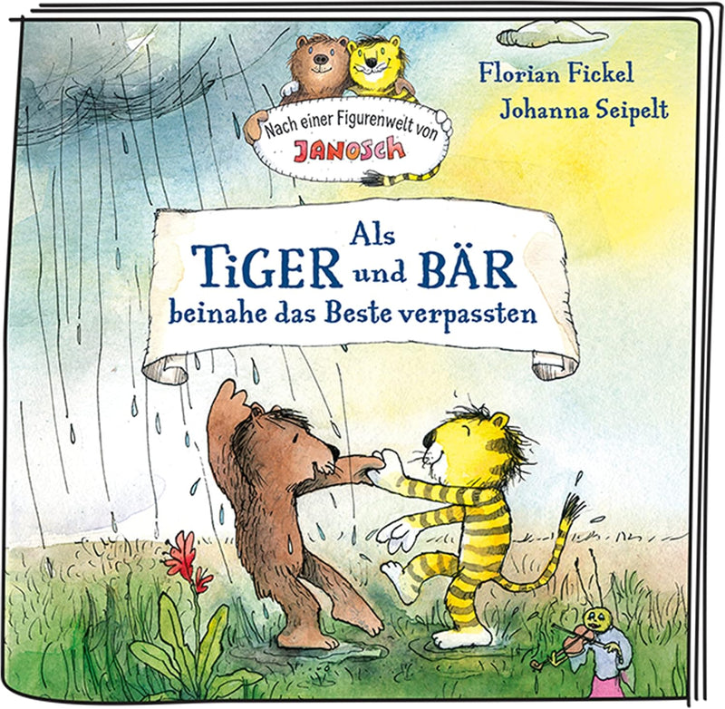 tonies Hörfigur für Toniebox, Janosch – Als Tiger und Bär beinahe das Beste verpassten, Hörspiel für