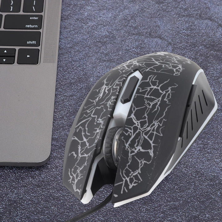 Dpofirs A70 Professional Wired Gaming Mouse, Universelle Optische USB Gaming Maus mit Bunt Atmendem