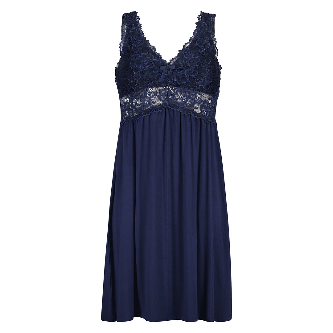 Hunkemöller Damen Slipdress Nora Lace Schwarz XXS XS Peacoat, XS Peacoat