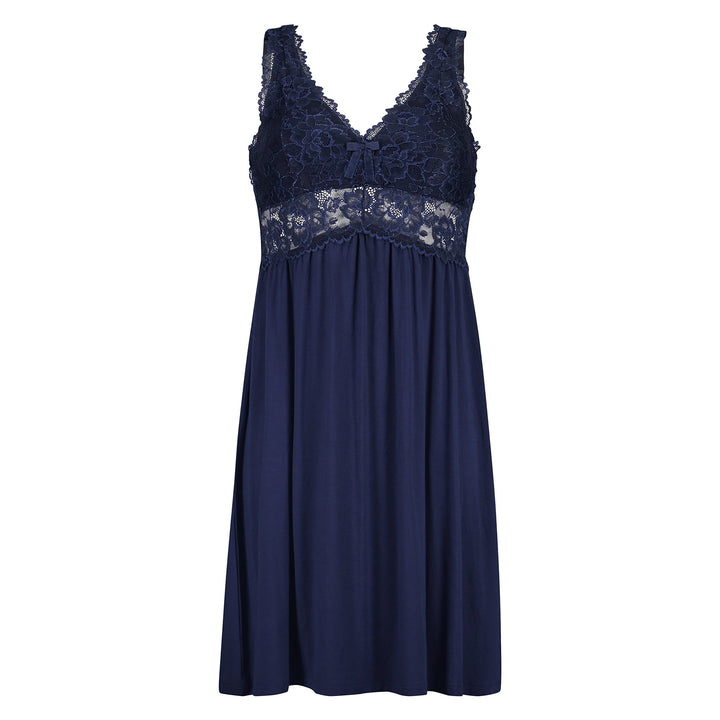 Hunkemöller Damen Slipdress Nora Lace Schwarz XXS XS Peacoat, XS Peacoat