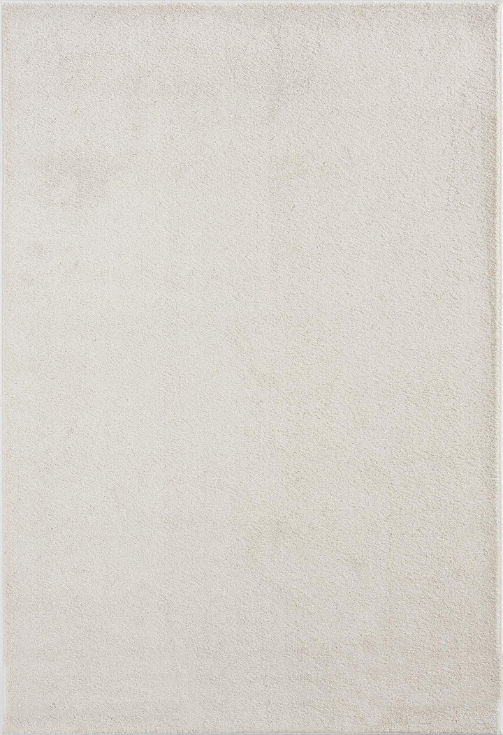 Mia´s Teppiche Emma Wohnzimmer Teppich, Kurzflor, 60x110 cm, Creme Rechteckig Creme 60x110 cm, Recht