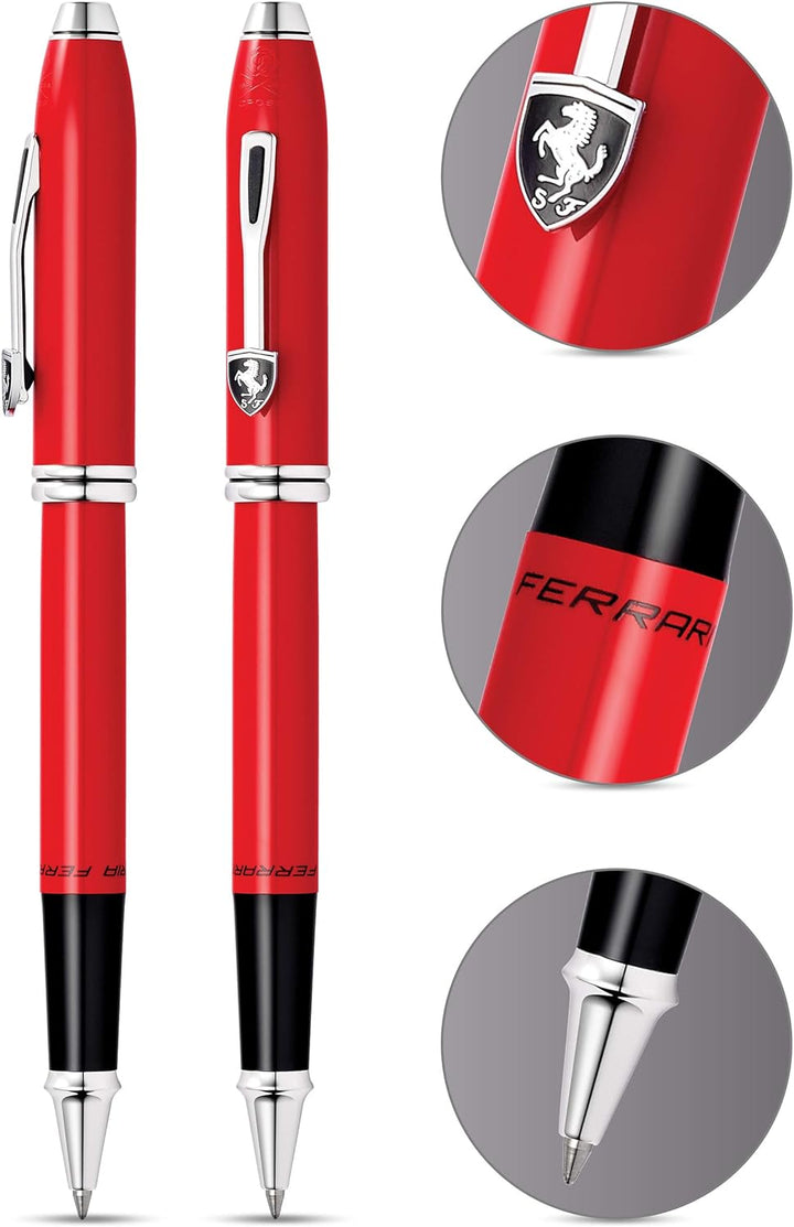 Cross Townsend Ferrari Rollerball (Strichstärke M, Schreibfarbe: schwarz, inkl. Premium Geschenkbox)