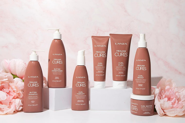 L'ANZA Feuchtigkeitsspendende Lockenkur - Leave-in Creme für mehr Feuchtigkeit, bändigt krauses Haar