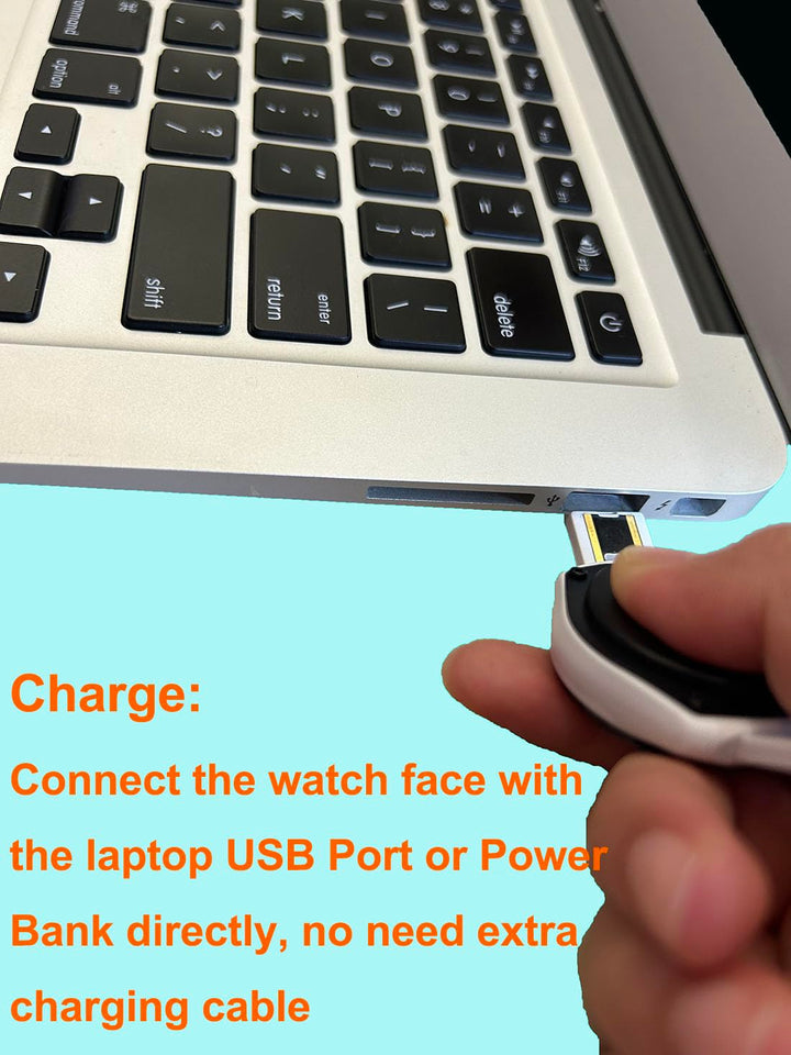 e-vibra Wasserdichte vibrierende Alarmuhr Wiederaufladbare 15 Alarm-Erinnerungsuhr Töpfchen-Training