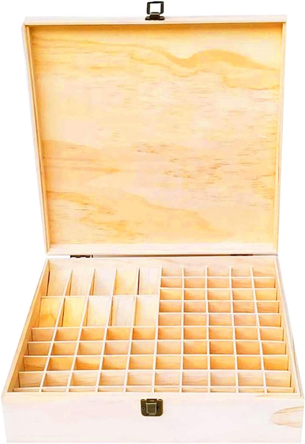 RoseFlower Bambus Ätherisches Öl Organisator Behälter Duftöle Display Ständer, 85 Löcher Aufbewahrun