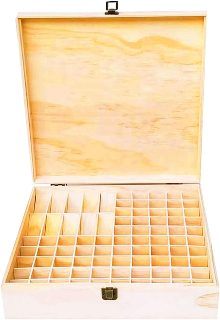 RoseFlower Bambus Ätherisches Öl Organisator Behälter Duftöle Display Ständer, 85 Löcher Aufbewahrun