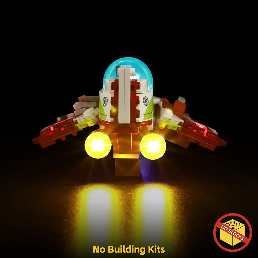 Led Licht Set für Lego 75333 Obi-Wan Kenobi’s Jedi Starfighter (Kein Lego), Dekorationsbeleuchtungss