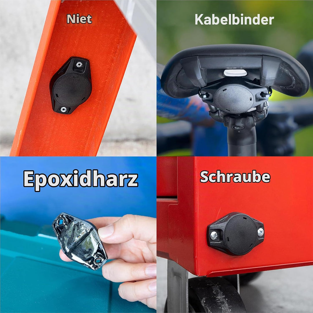 Elevation Lab TagVault™ AirTag Universalhalterung (4er-Pack) – Die AirTag Everything Mount | IP69 wa