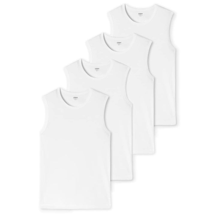 Uncover by Schiesser - Herren - Unterhemd/Tanktop - 2er Pack M 4 X Weiss, M 4 X Weiss