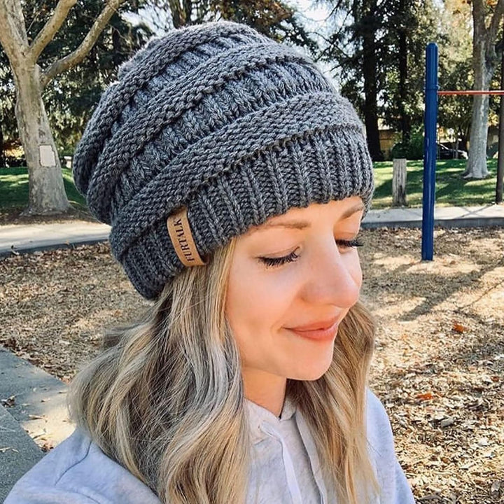 FURTALK Damen Beanie Mütze Warme Wintermütze mit Weichem Innenfutter Gefütterte Strickmütze Einheits