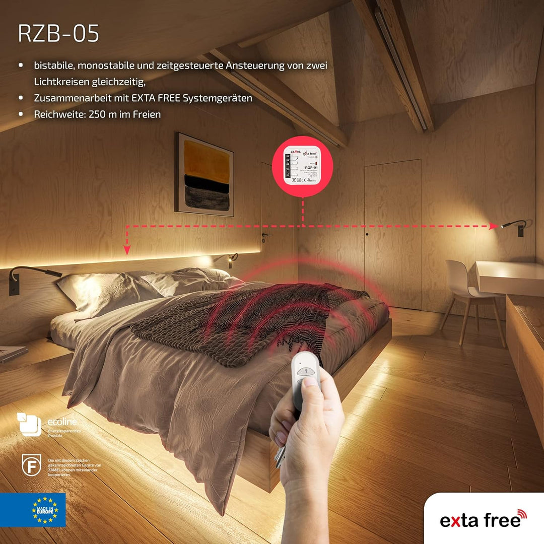 EXTA FREE RZB-05 Wireless- Steuerungsset - Universell, Weiss