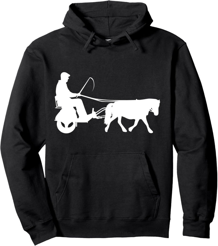 Pferdekutsche Kutsche Fahren Pony Pferde Fun Sport Fahrsport Pullover Hoodie
