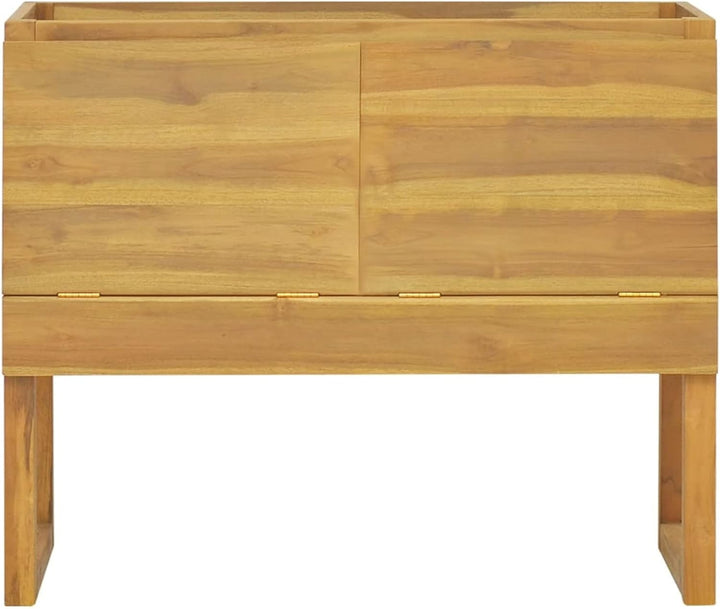 Tidyard Badschrank Unterschrank Waschbeckenunterschrank Badschrank Badmöbel Massivholz Teak 45x45x75