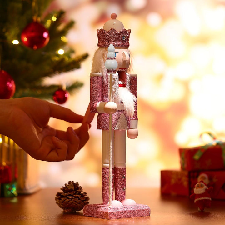 VALICLUD Nussknacker Zahlen Holz Puppen Decor Nussknacker Weihnachten Dekorationen für Home Soldat F