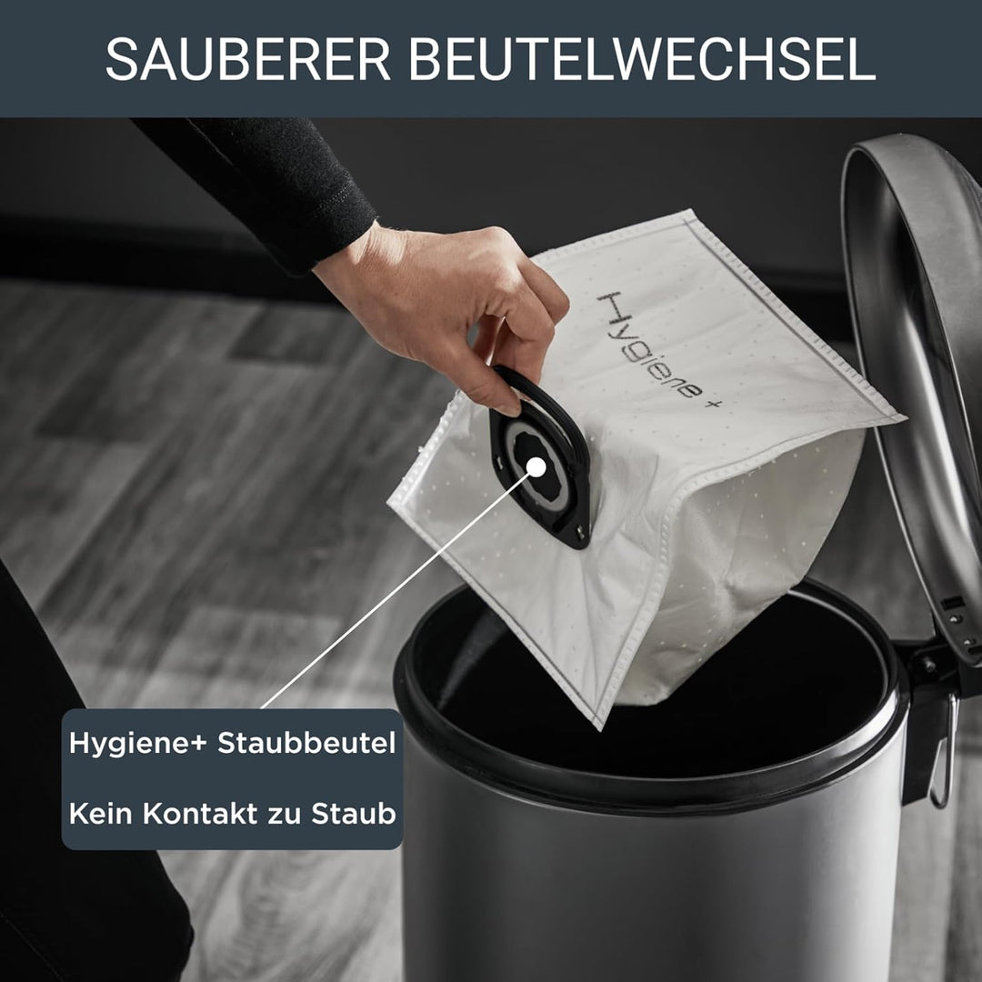 Rowenta RO6189 Green Force Effitech Total Clean Bodenstaubsauger mit Beutel | 400 Watt | 4,5 L Staub