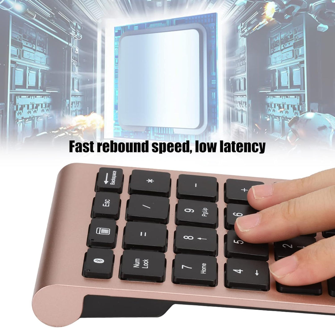 BT304 Wireless Numeric Keypad-Ergonomisch, Ultra Dünn, Kompatibel mit Bluetooth 5.0 für Android, Win