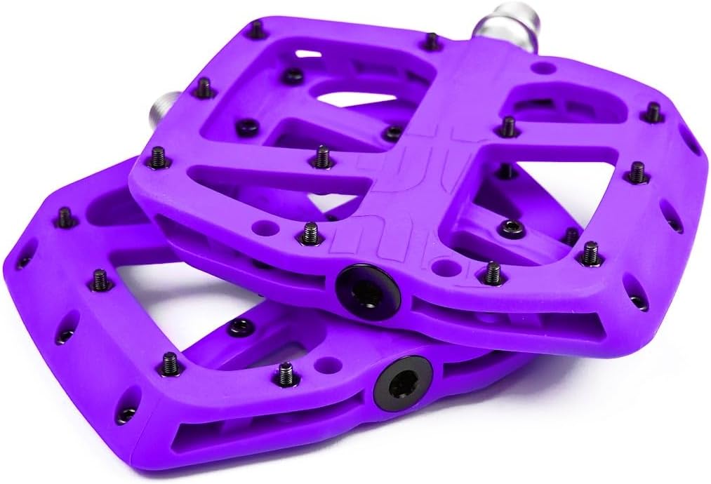 e*thirteen Components Base Flat Pedale Aubergine Einheitsgrösse, Aubergine Einheitsgrösse
