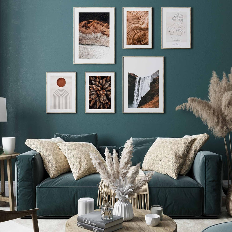 Heimlich® Premium Poster Set OHNE Bilderrahmen | 2 x DIN A3 & 4 x DIN A4 - ca. 30x42 & 21x30 | Stilv