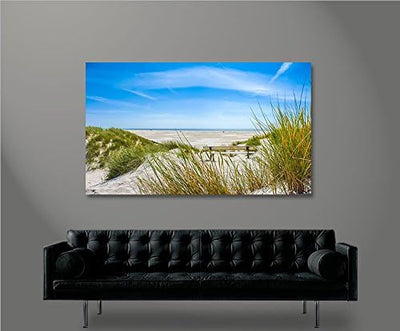 islandburner Bild Bilder auf Leinwand Nordsee Strand 1p XXL Poster Leinwandbild Wandbild Dekoartikel