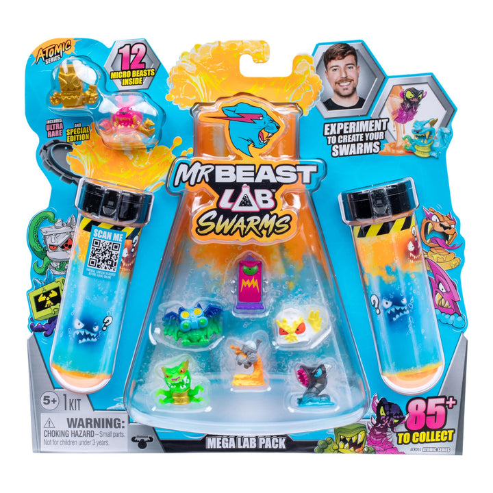 MRBEAST LAB Swarms, Atomic-Serie, Mega-Labor-Packung, Experiment, Wasser hinzufügen, Reagenzglas sch