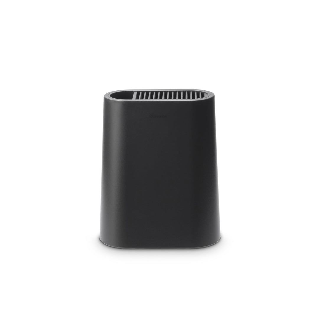 Brabantia Profile Messerblock mit Zusatzfach, Kunststoff, Dark Grey, 129889