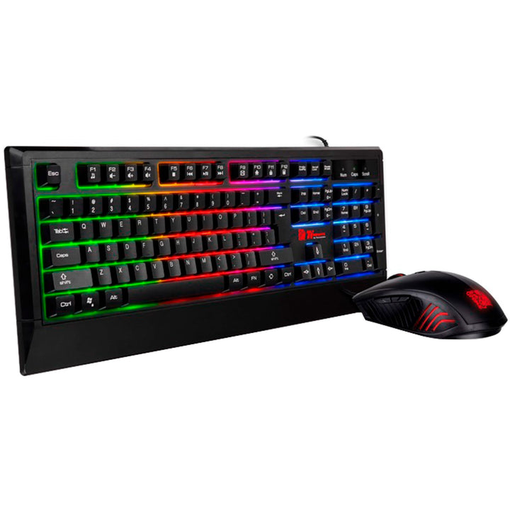 Tt Esports/Thermaltake Challenger Combo RGB (GER) | Tastatur-Maus-Set | Ergonomisch | rechts-und lin
