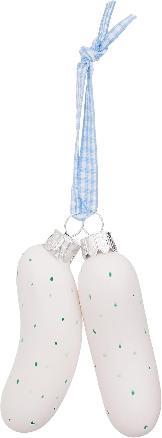SIKORA Paar Weisswürste besondere Weihnachtskugel Glas Christbaumschmuck Deko Figur Weihnachten Anhä