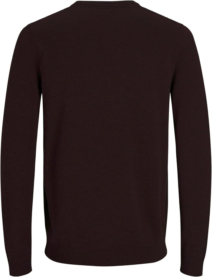 JACK & JONES Male Strickpullover Einfarbig Strickpullover M Braun (Mulch), M Braun (Mulch)
