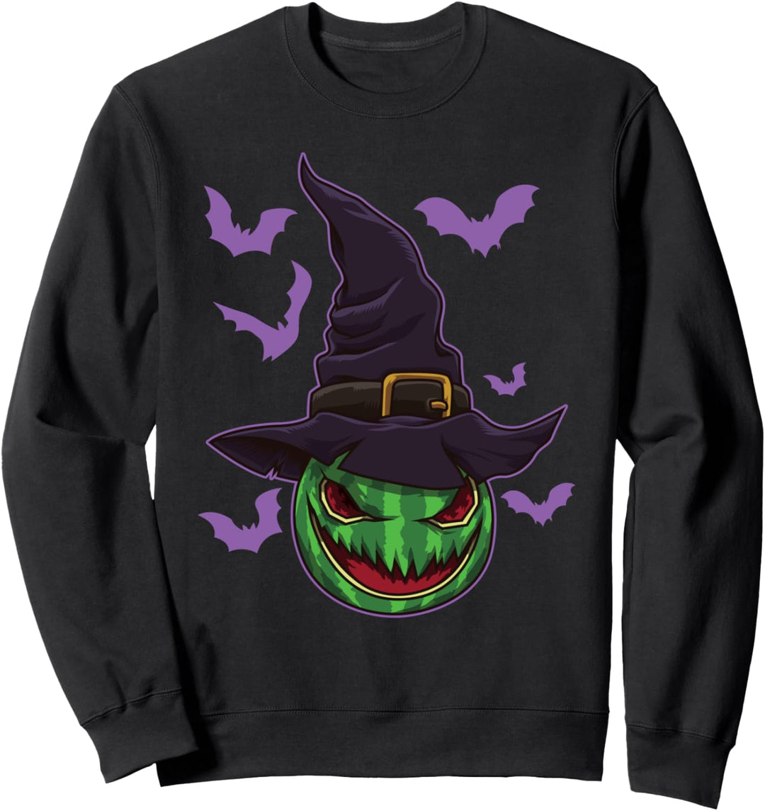 Halloween-Wassermelonen-Hexe - Sommerfeeling im Oktober Sweatshirt