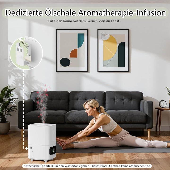 Pflanzen Luftbefeuchter 6L,Smart Luftbefeuchter Grow Box,mit einstellbarer Luftfeuchtigkeit, Timer-F