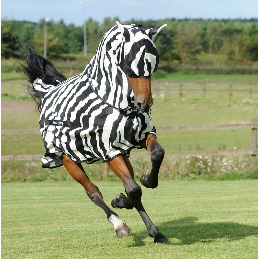 Bucas Buzz-Off Fliegendecke Zebra Full-Neck, 120