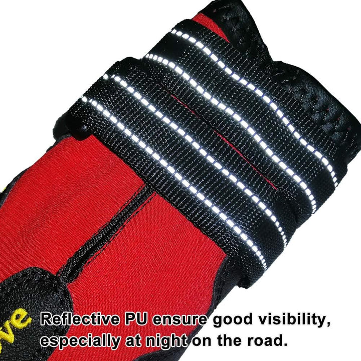 MOKCCI Truelove Pfotenschutz Hundestiefel,Wasserdicht Hundeschuhe mit Reflektierenden Riemen für Kle