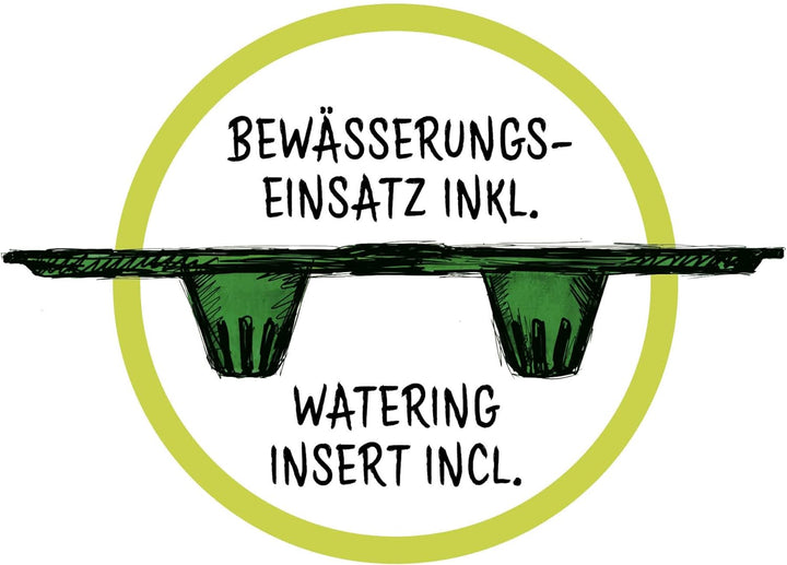 Scheurich Groove+ 40, Pflanzgefäss/Pflanzkübel, rund, Farbe: Carbon, hergestellt mit recyceltem Kuns