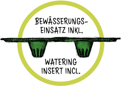 Scheurich Groove+ 40, Pflanzgefäss/Pflanzkübel, rund, Farbe: Concrete, hergestellt mit recyceltem Ku
