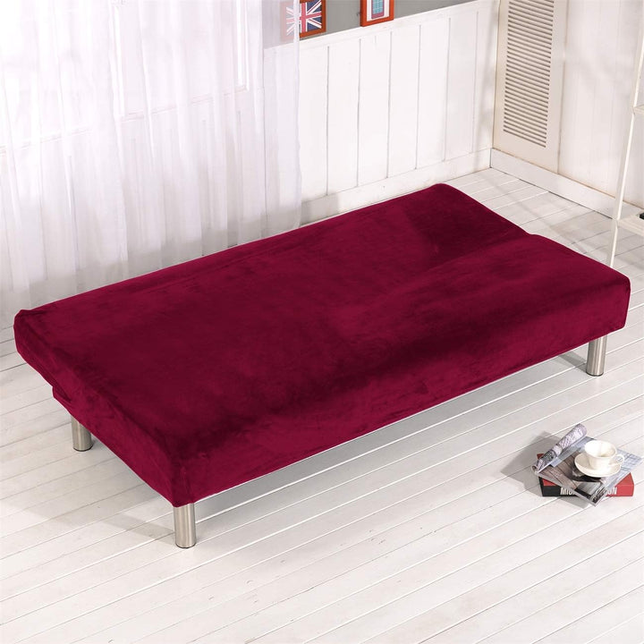 Sofa-Schonbezug aus Samt und Plüsch, 3-Sitzer, für den Winter, dicker Stretchstoff, Sofabettbezug, e