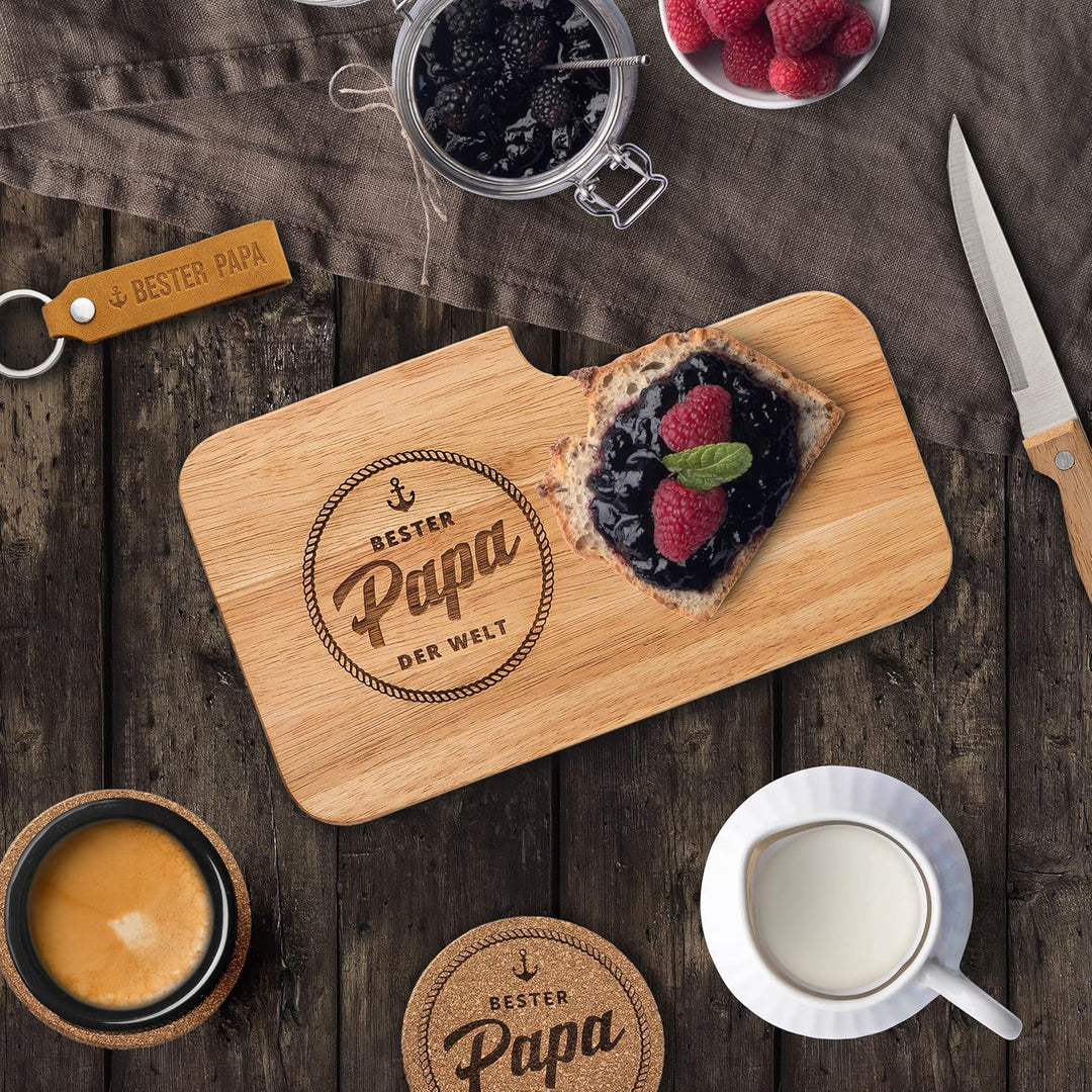 kupi Geschenke für Papa Geschenk | Weihnachtsgeschenke für Papa Geschenkset Frühstücksbrettchen | Be