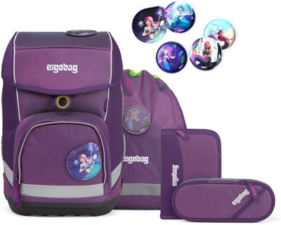 ergobag cubo Set ergonomischer Schulrucksack Klassisch 6-teilig 1. Klasse Grundschule