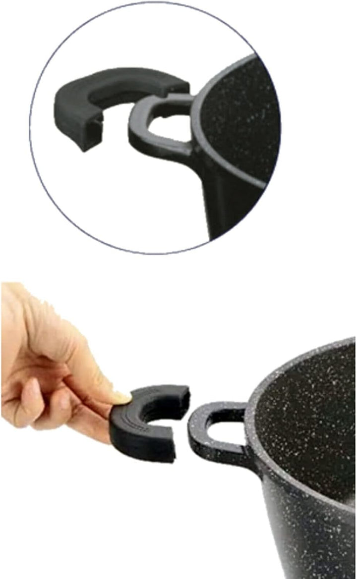Cheffinger Schmorpfanne 32 cm Schmortopf Scwarz | Bräter Induktion Antihaft | Schmorkasserolle mit G