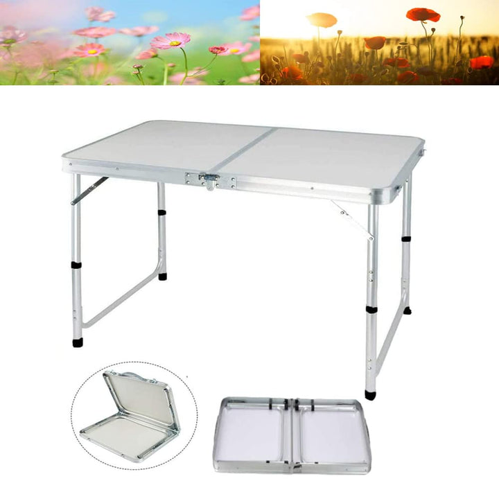 Laptop-Schreibtisch, Bett-Tablett, Tisch mit Griff, Aluminium, faltbar, tragbar, Picknicktisch, Note