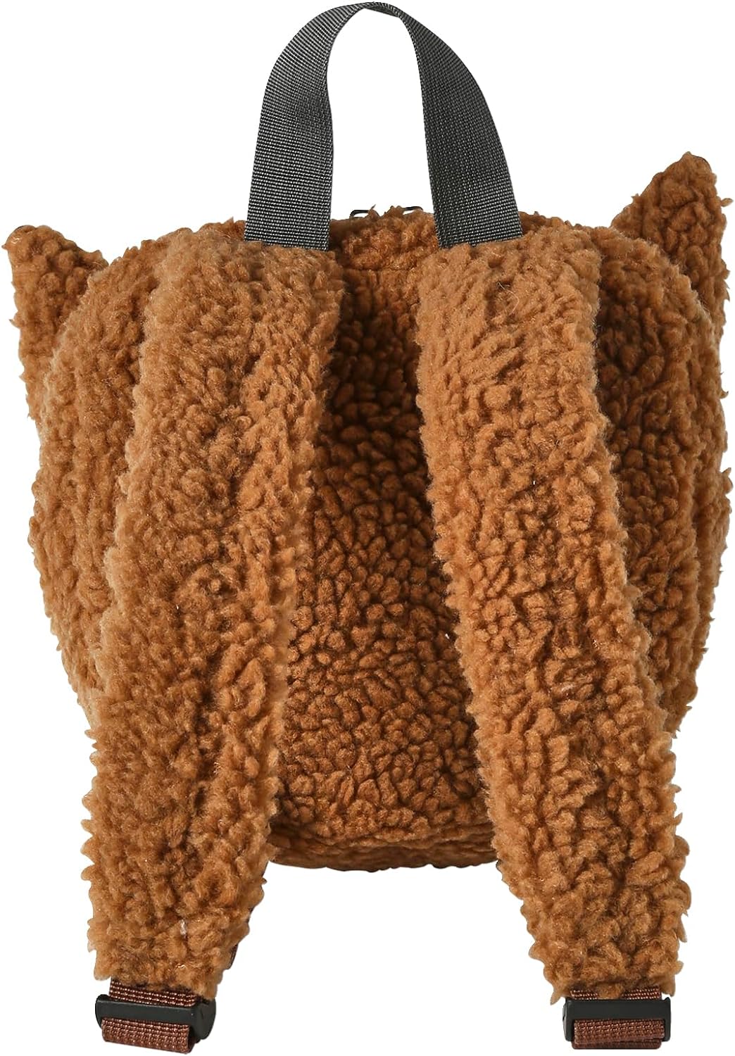 Vertbaudet Kinder Rucksack aus Teddyfleece, Fuchs rothaar