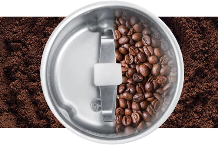 Avilia Trita Kaffeemühle 120 W mit Klingen aus Edelstahl und hygienischem Behälter aus Edelstahl