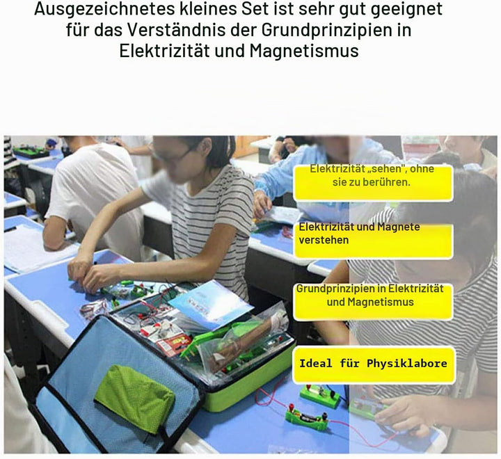 Physik Experimentierkästen STEM Elektronik Baukasten für Kinder,Elektrizität und Magnetismus Experim