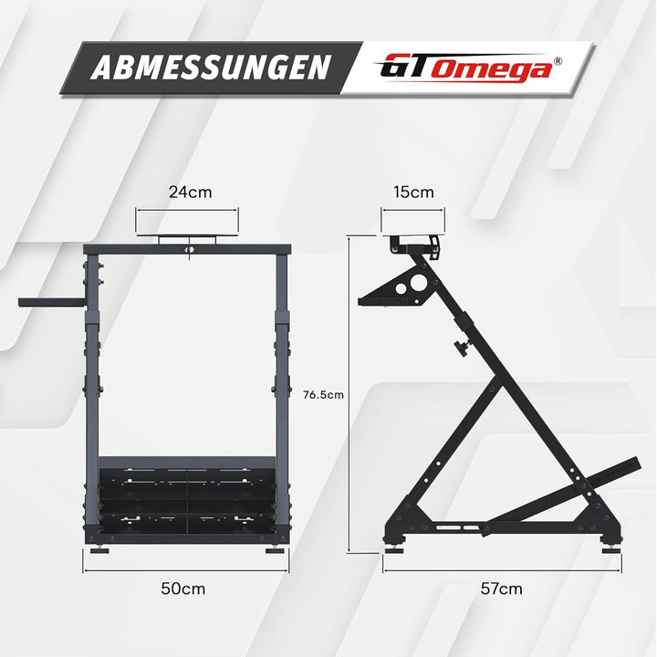 GT OMEGA DD-X Lenkradständer – Ultimative Stabilität, Neigungsverstellbar & Höhenverstellbar, einste